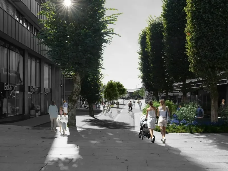 Fasade fra byggesøknad