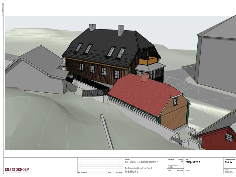 Perspektiv fra byggesøknad