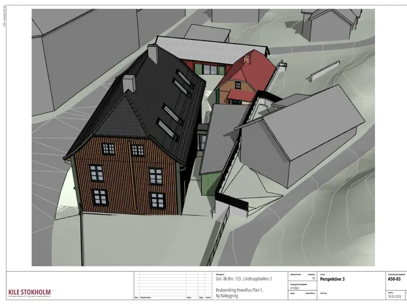 Perspektiv fra byggesøknad