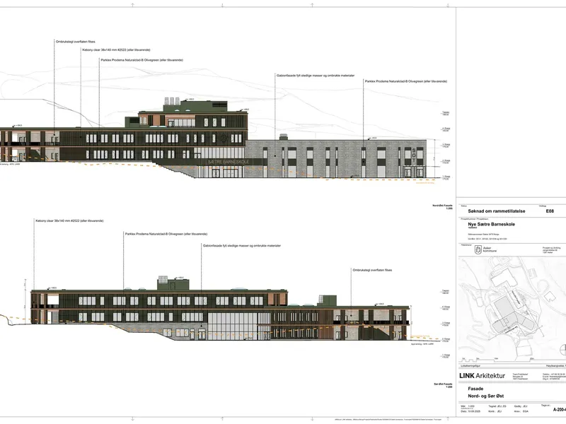 Fasade fra byggesøknad