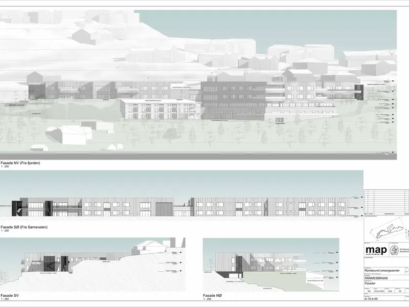 Fasade fra byggesøknad
