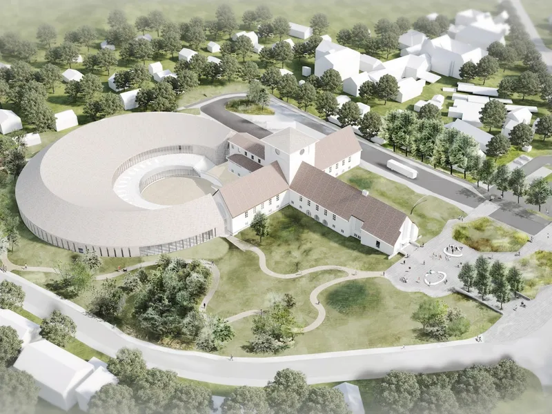 Vikingtidsmuseet sett fra luften