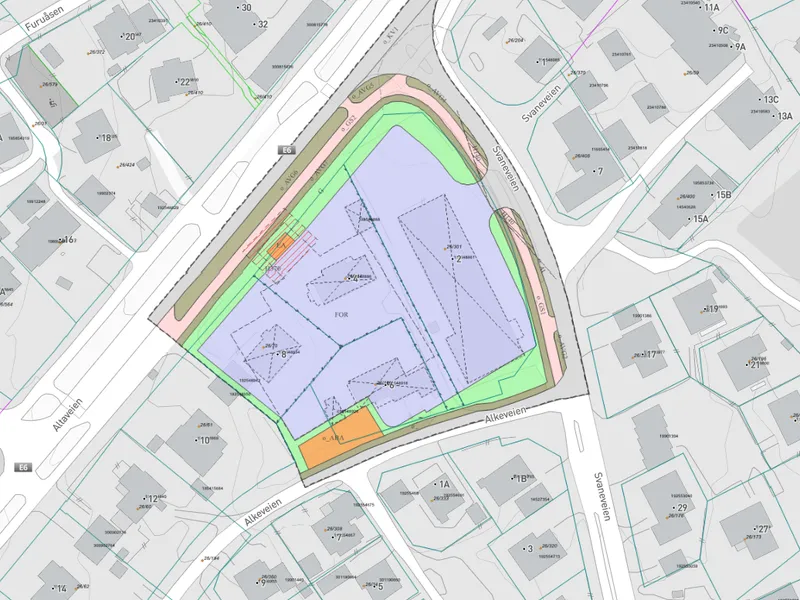 Plankart for detaljregulering Coop Gakori.