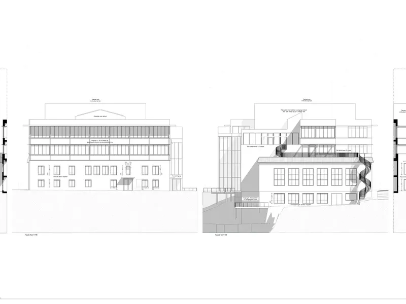 Fasade fra byggesøknad