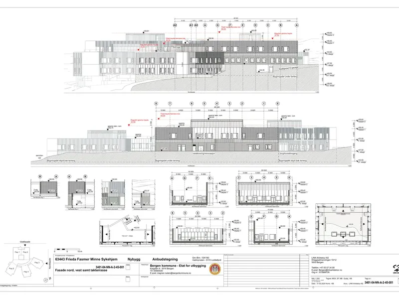 Fasade fra byggesøknad