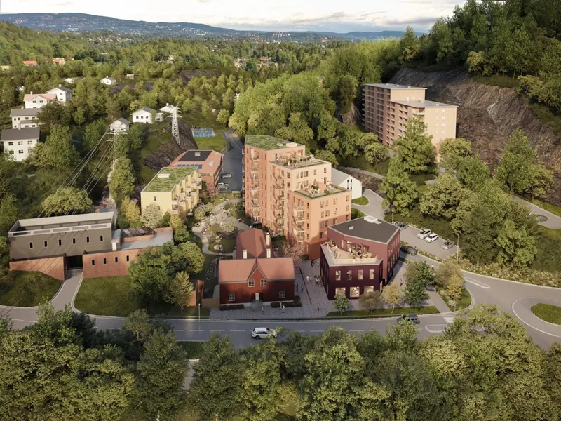 Byggingen av Løxatorget starter til høsten. Illustrasjon: Modelhuset