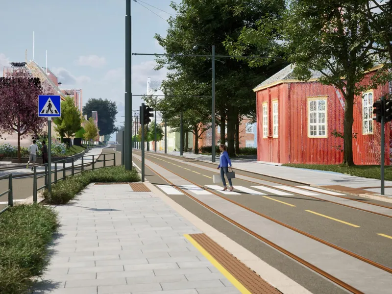 Byggestart er i mai 2025 og prosjektet skal være ferdigstilt høsten 2027. Illustrasjon: VIANOVA.