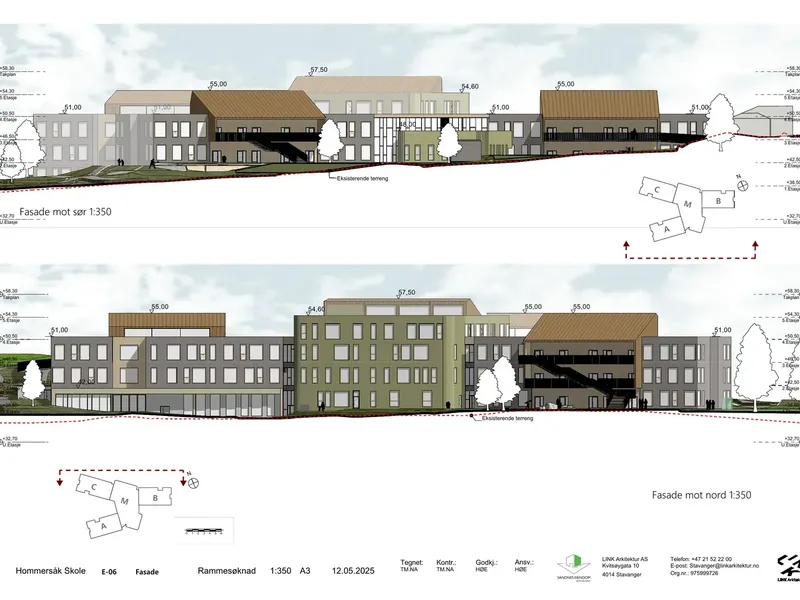 Fasade fra byggesøknad