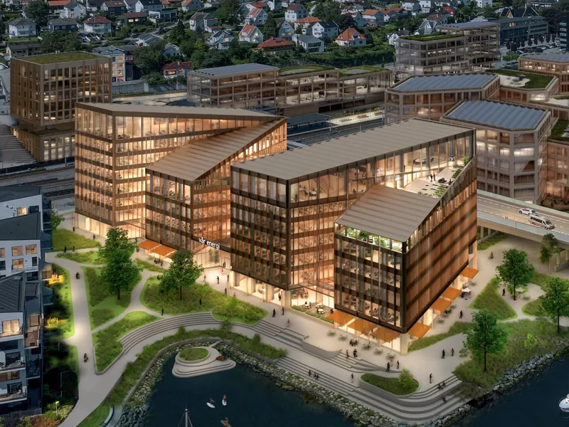 Totalbetong er tildelt kontrakten for byggingen av kontorbygget «Trivium» i Paradis i Stavanger. Ill. Ghilardi + Hellsten.