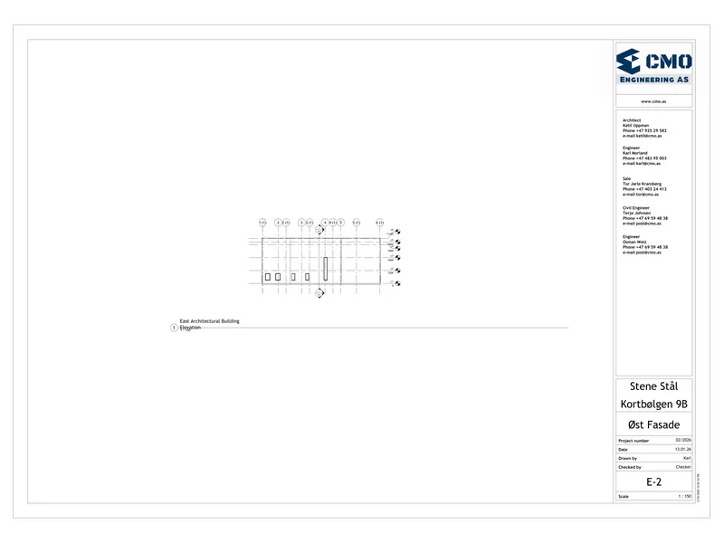 Fasade fra byggesøknad