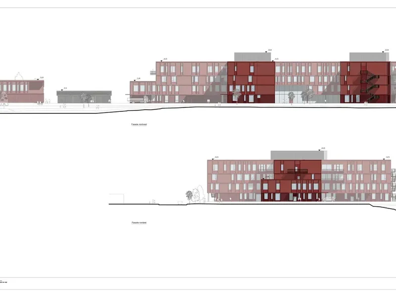 Fasade fra byggesøknad