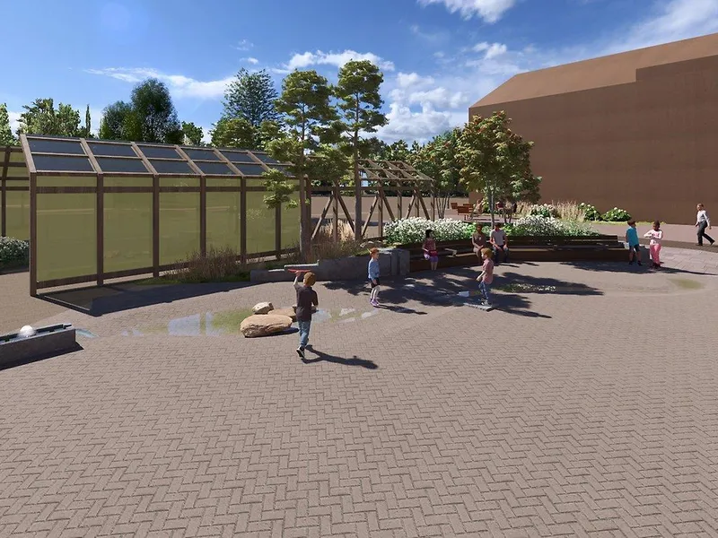 Skisse nye Melhus torg