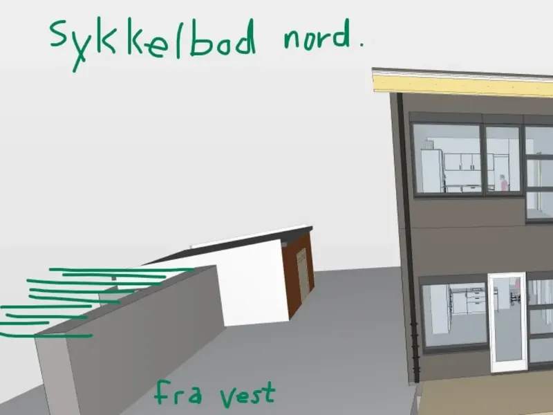 Fasade fra byggesøknad
