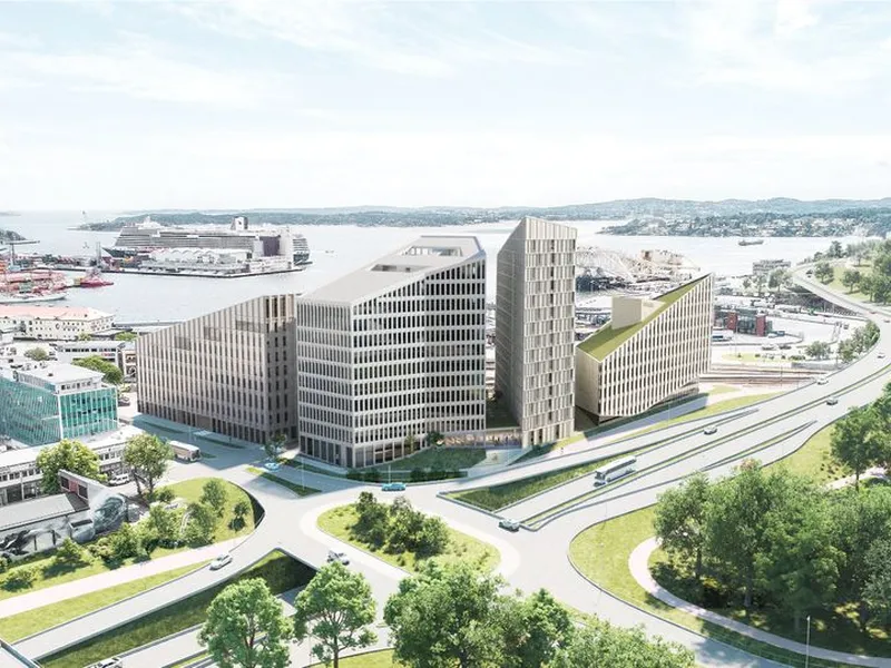 Illustrasjon av hvordan området vil bli.