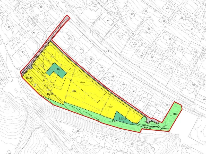 Plankart Amneushagaen