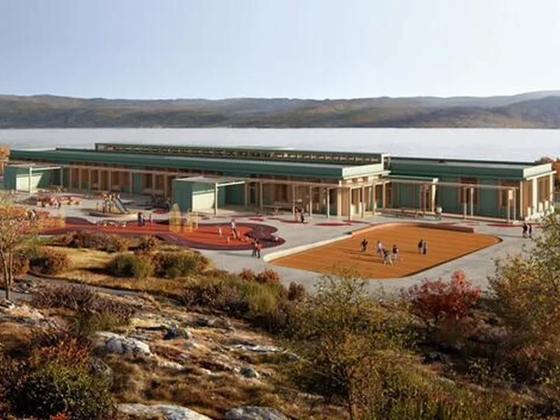 På bilde: Nye Nordskogen Barnehage. Illustrasjon : Båtsfjord Kommune
