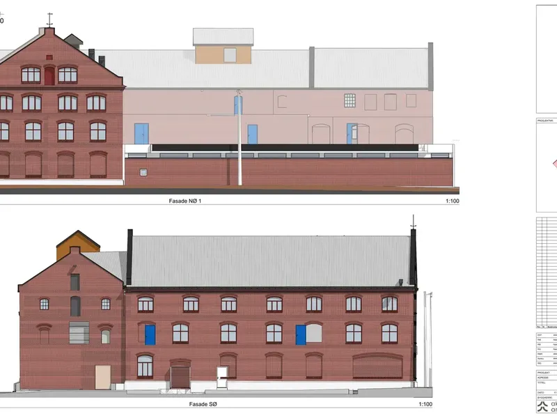 Fasade fra byggesøknad