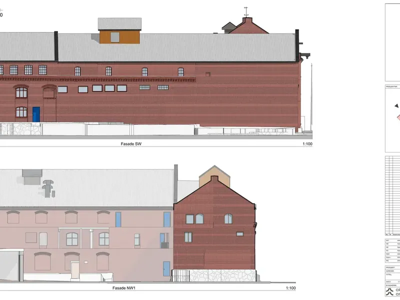 Fasade fra byggesøknad