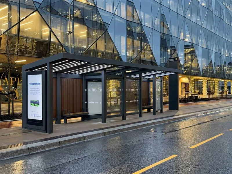 Leskur langs Bussveien i Jåttå - Klikk for stort bilde