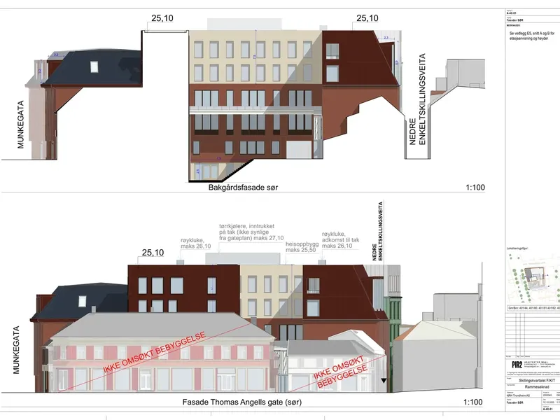 Fasade fra byggesøknad
