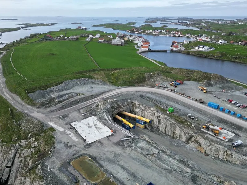 Tunnelinnslaget og anlegget på Kvitsøy