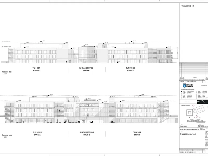 Fasade fra byggesøknad