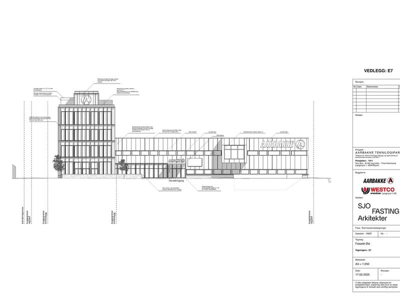 Fasade fra byggesøknad