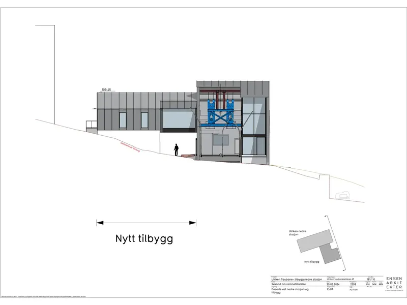 Fasade fra byggesøknad