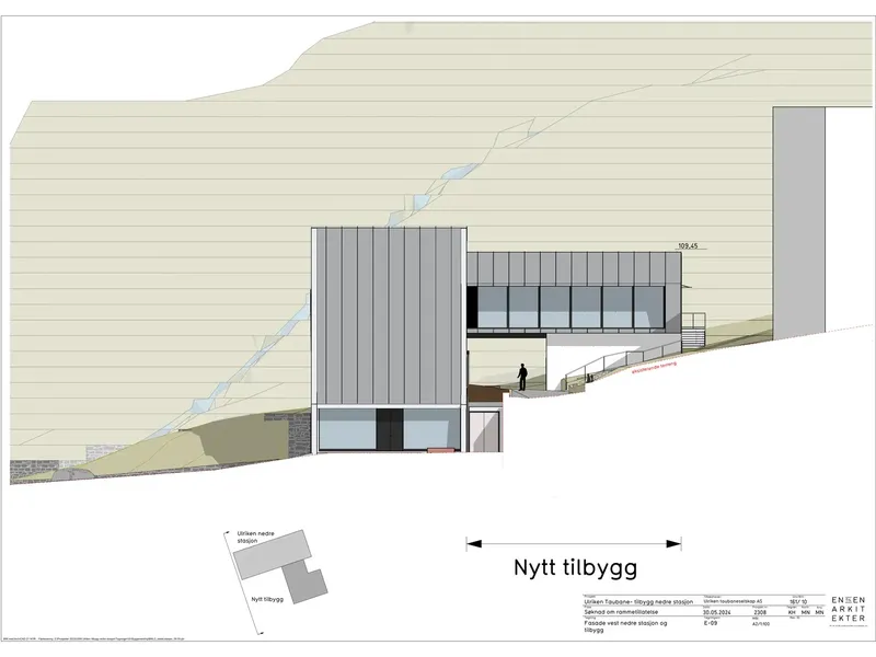 Fasade fra byggesøknad