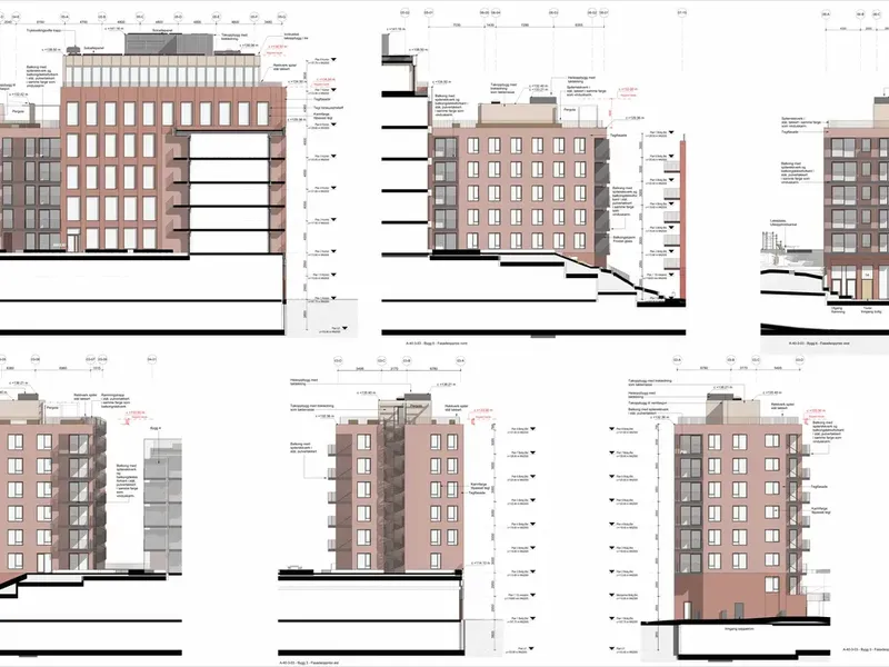 Fasade fra byggesøknad