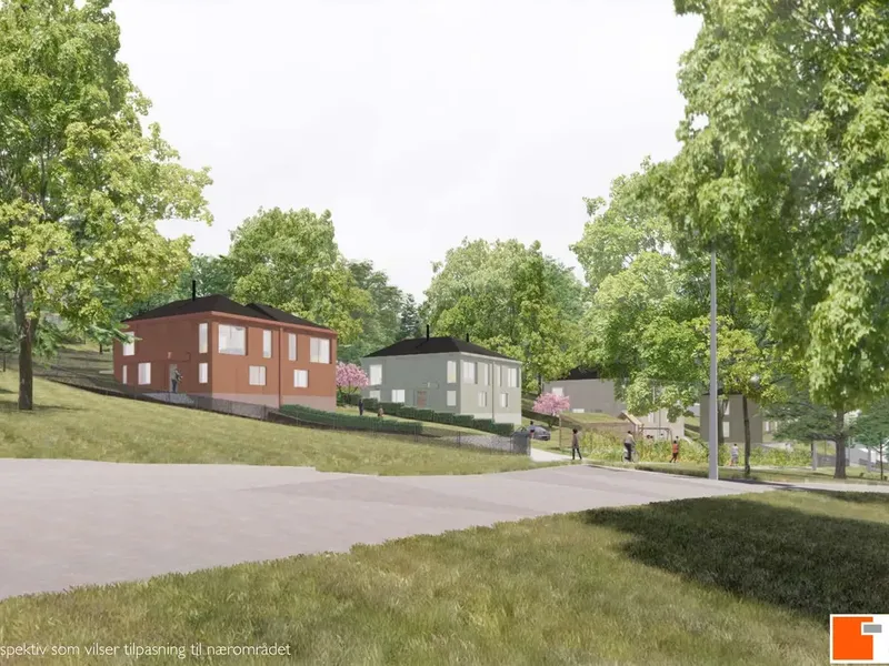 Perspektiv fra byggesøknad