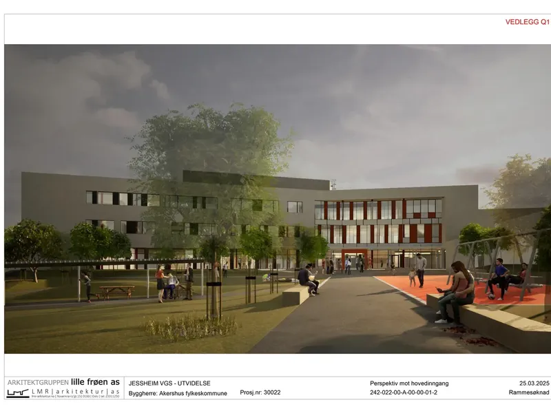 Perspektiv fra byggesøknad