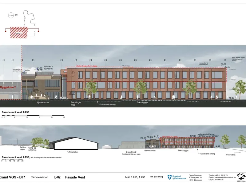 Fasade fra byggesøknad