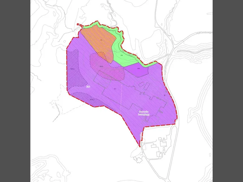Plankart: reguleringsplan for Bjørnes industriområde - utvidelse 