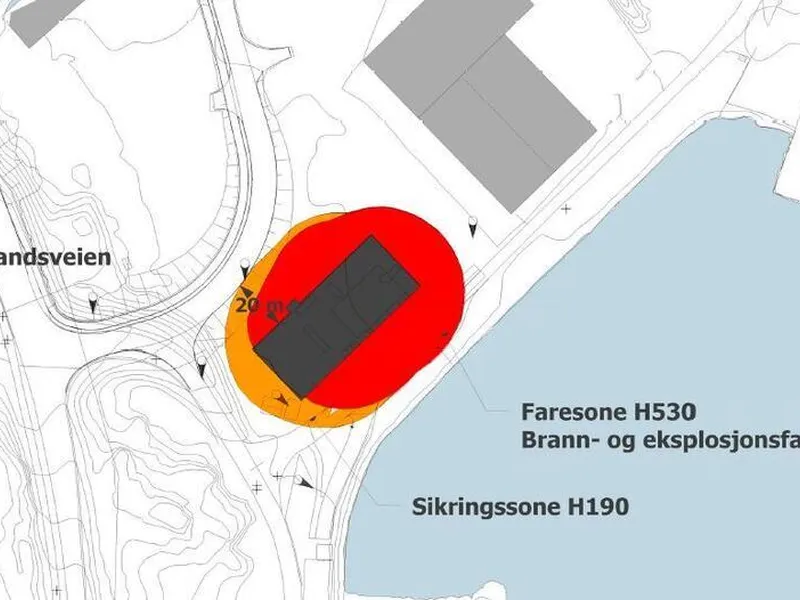 Illustrasjon av hensynssoner som reguleres inn i plankartet og legges til i bestemmelsene.