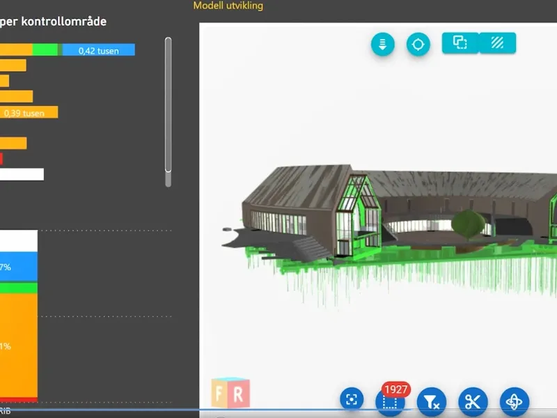 BIM-modell av Vikingtidsmuseet