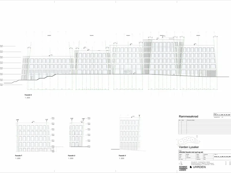 Fasade fra byggesøknad